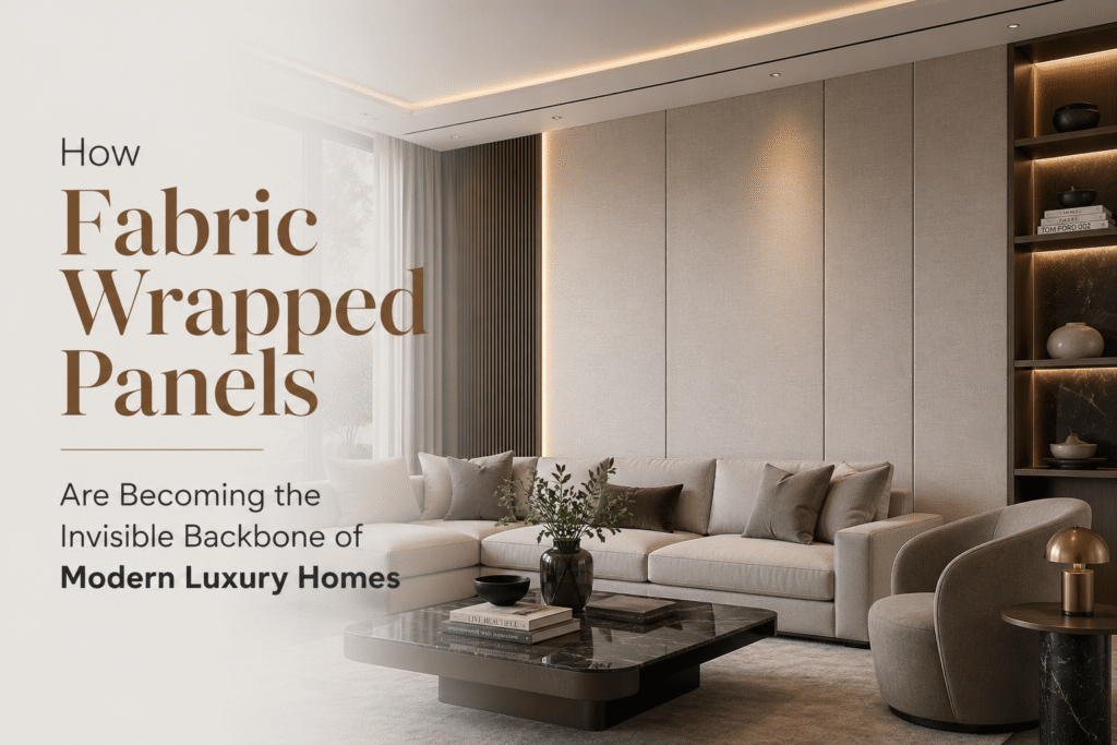 How Fabric Wrapped Panels Are Becoming the Invisible Backbone of Modern Luxury Homes